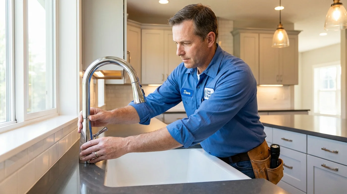 Kitchen faucet installation by Johns Plumbing LLC in Carson